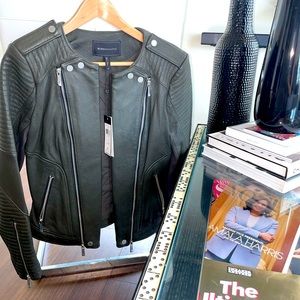 BCBG Blake Leather Jacket